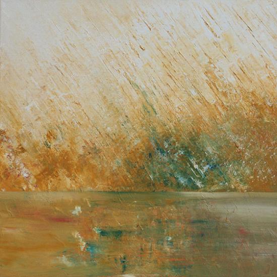 Soleil couchant, 50x50 cm, huile sur toile, 2010