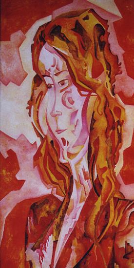 La Femme, 30x60 cm, acrylique sur toile, 2003